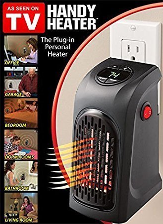 Chakwan Mini Fan Heater Portable Black Temperature & 2 Power Settings Fan Heaters Electric for Bathroom/ Home/Office Silent Indoor Heater 1000W Ceramic Handy plug in Heater with Timer 